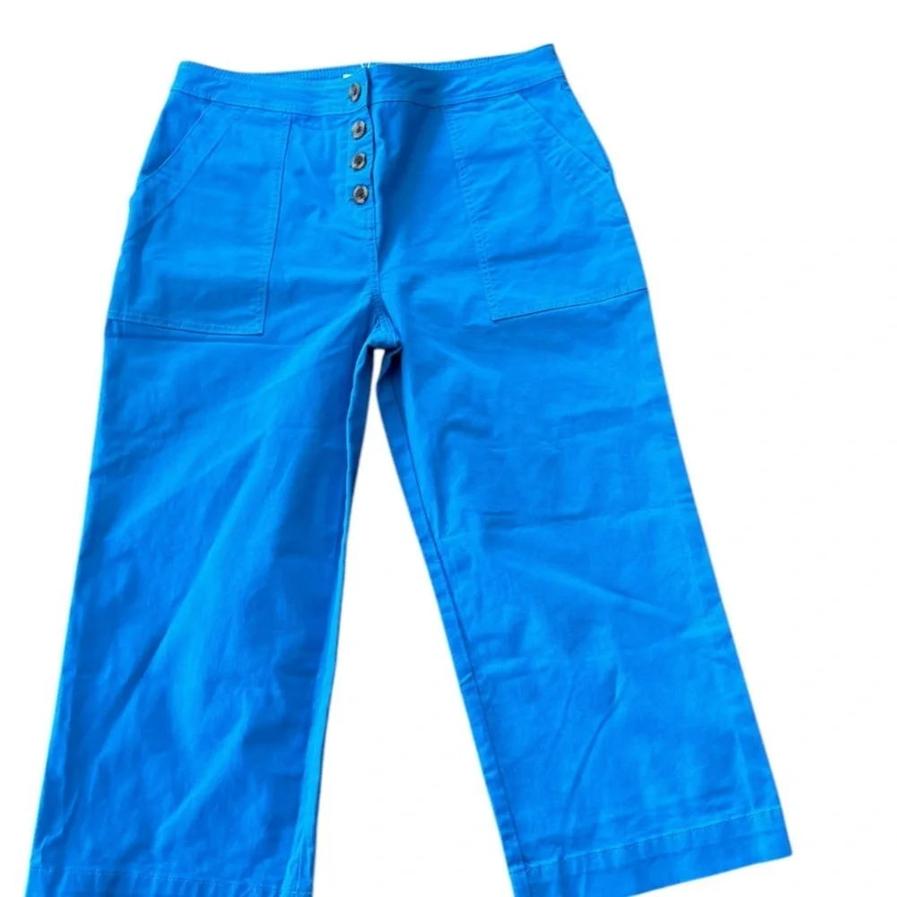 Boden Women's 12p Blue Wide-Leg‎ Pants High Waist